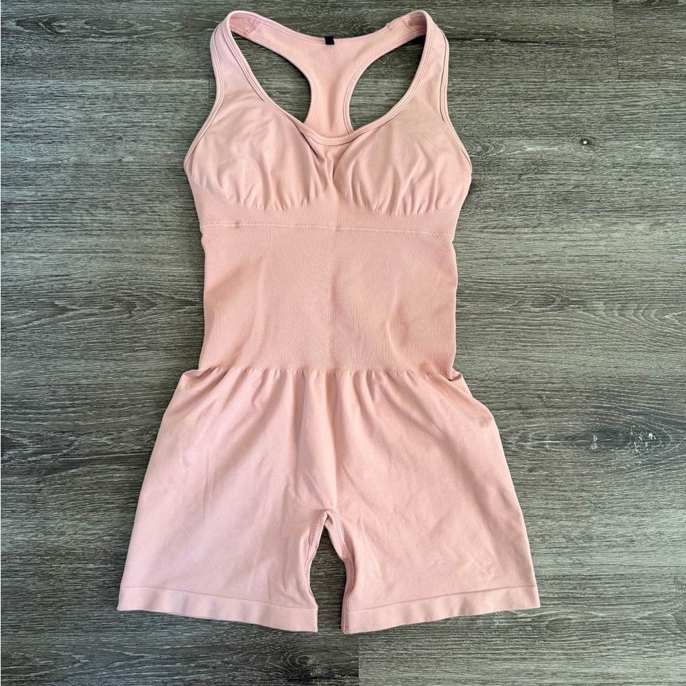 Bo+Tee Pink Athletic Bodysuit - Picture 2 of 7